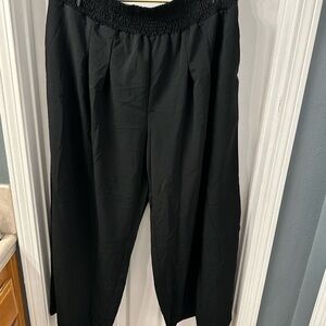 Airy black pant. Linen like, casual, business casual, minimalistic 3XL